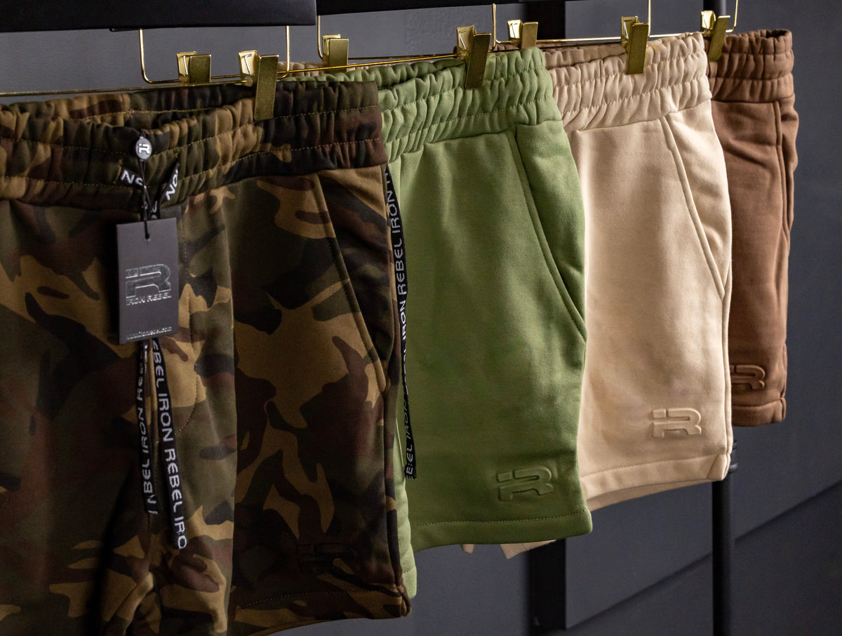 Embossed Shorts (Mocha)