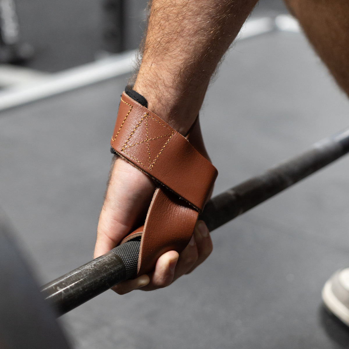 Premium Leather Lifting Straps