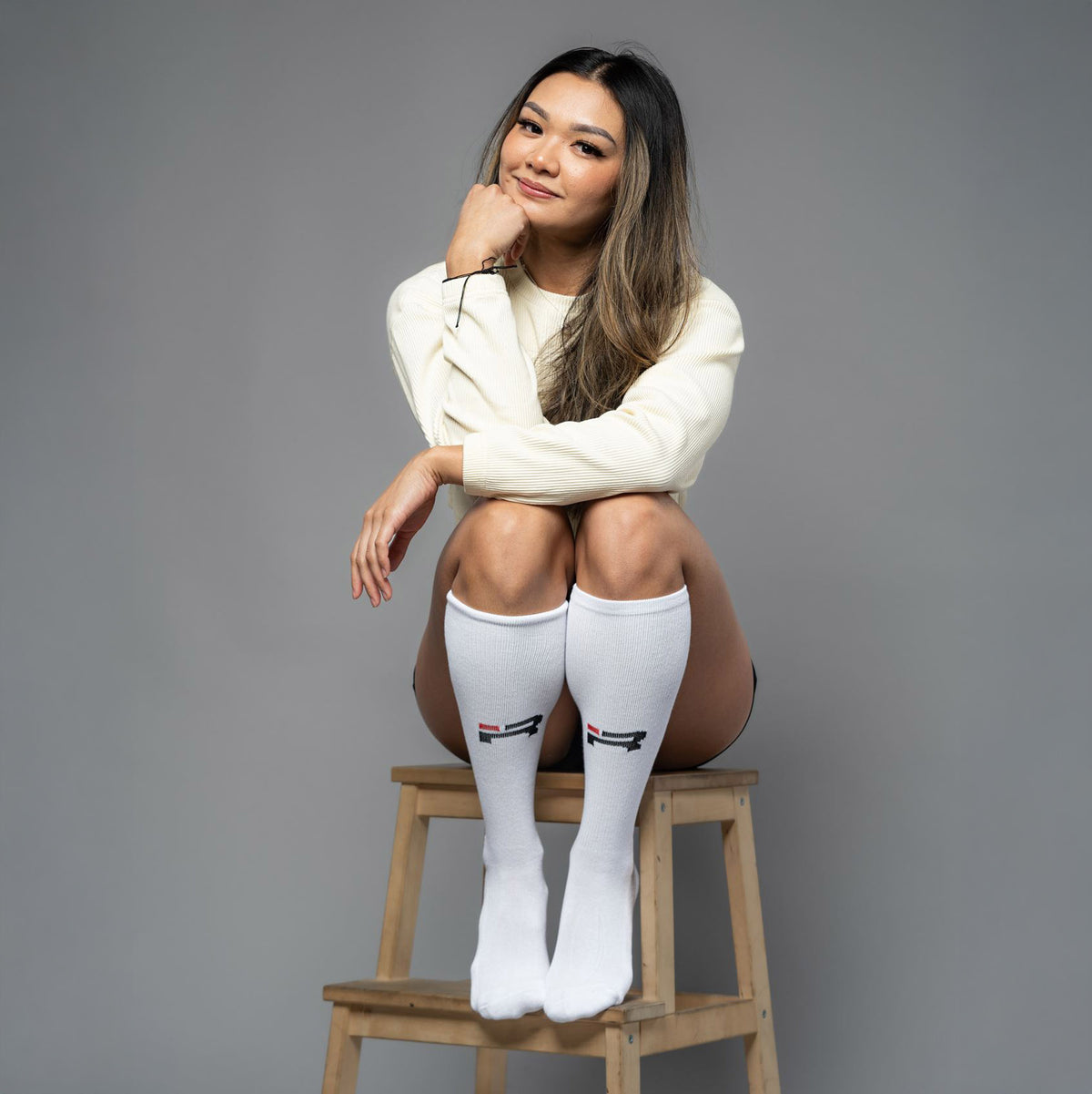 Competition Deadlift Socks (White)
