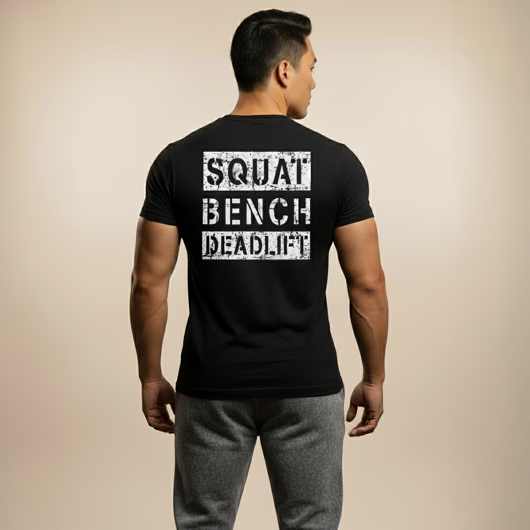 Big 3 Premium Gym Tee (Black)