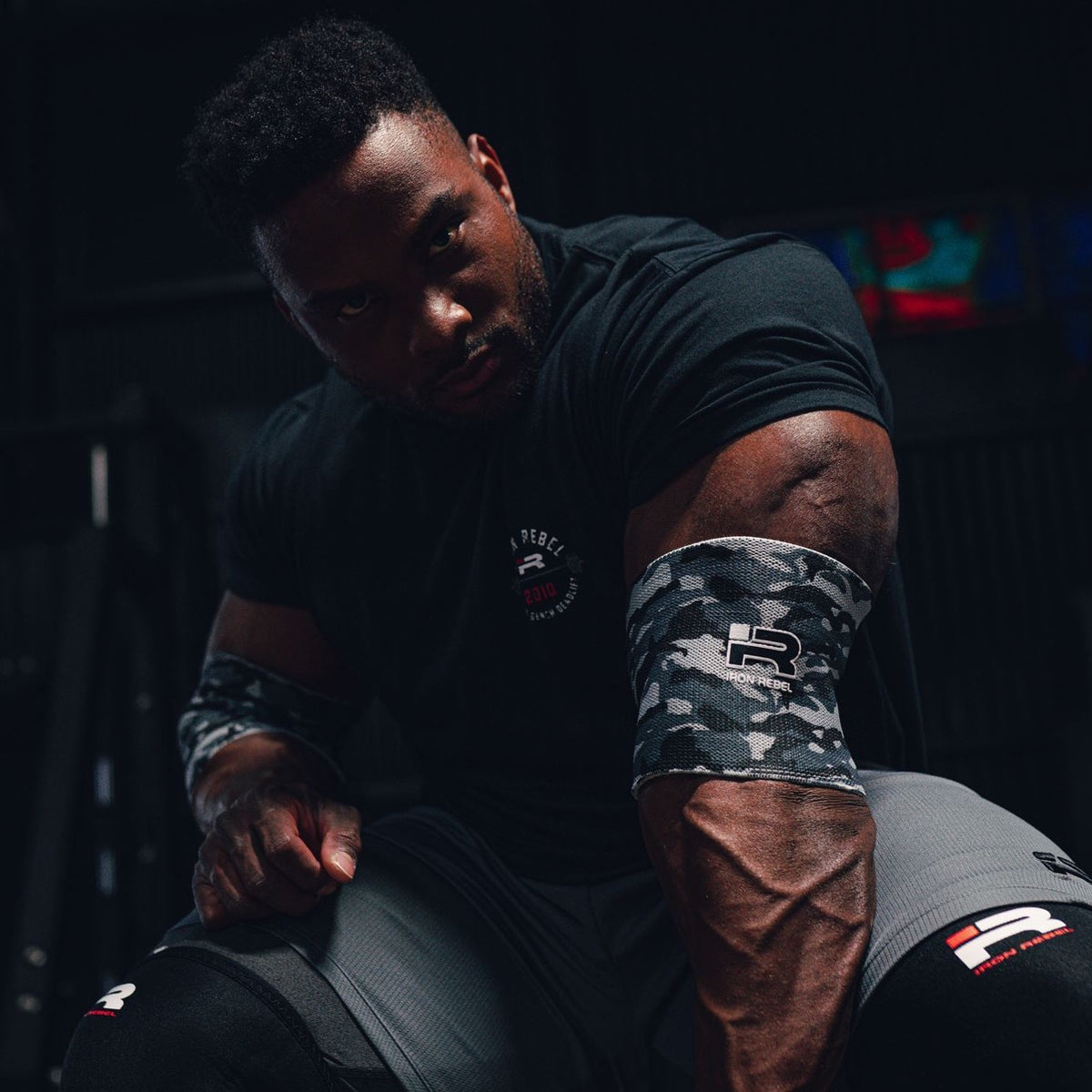 Compression Elbow Sleeves (Snow Camo)