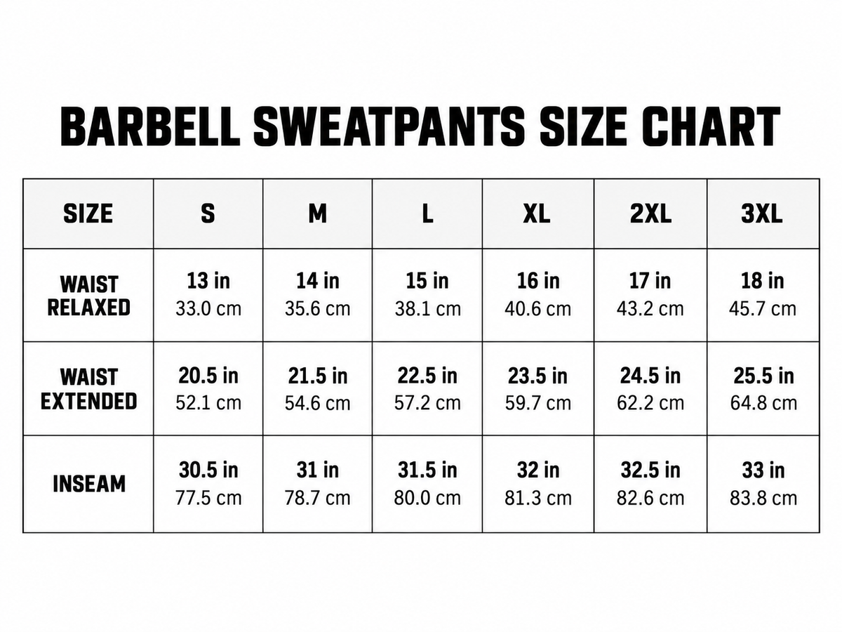 Barbell Heavyweight Sweatpants (Black)