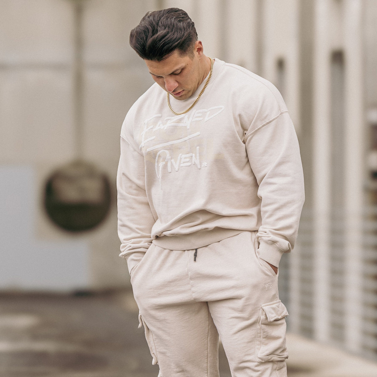 Earned/Given Crewneck (Oat)