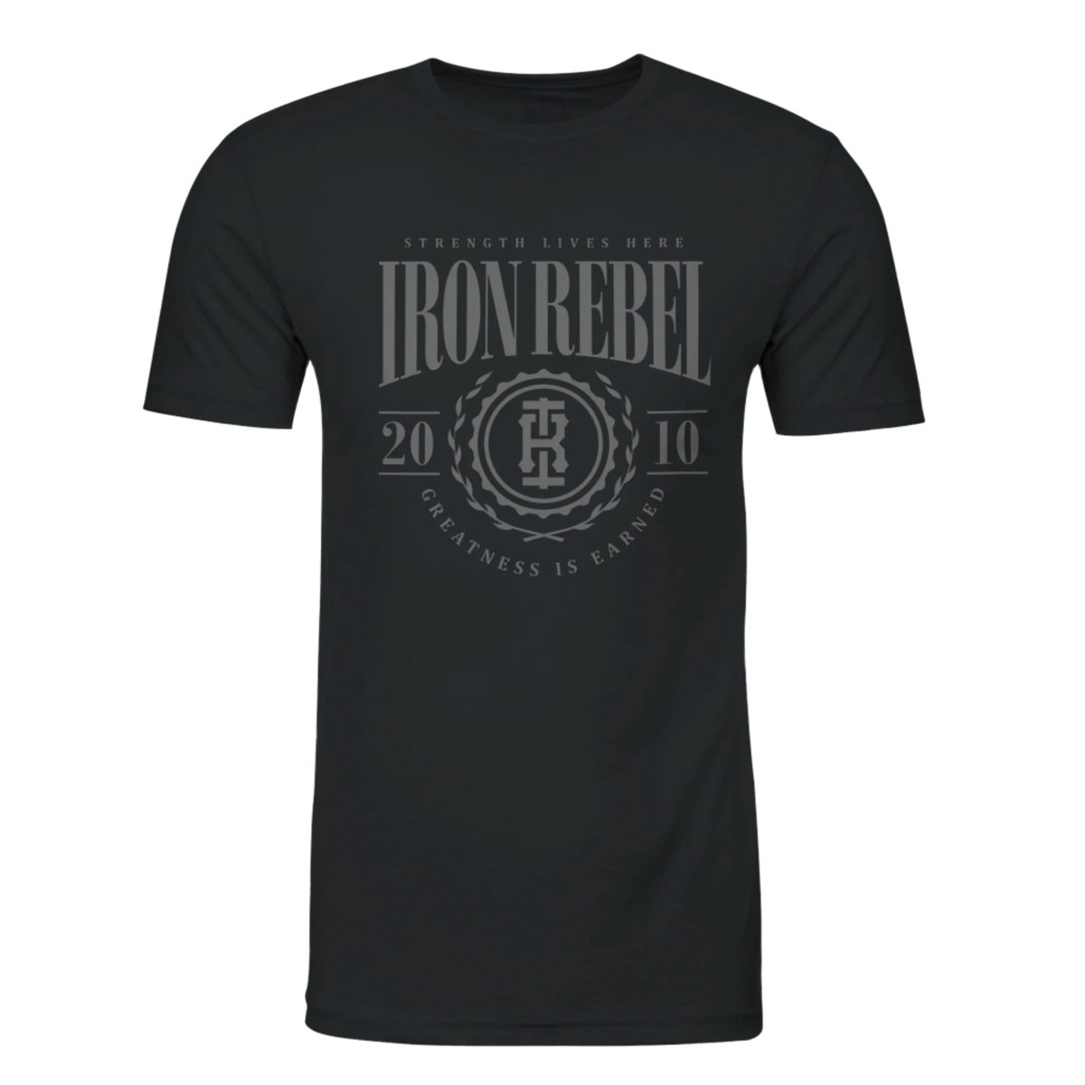 University Tee (Black) Premium Fitted Gym T-Shirt